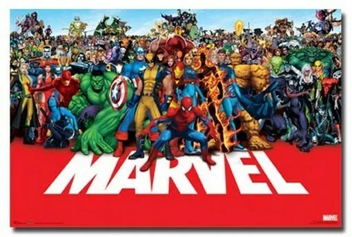 MARVEL HEROES POSTER Amazing Group Image RARE HOT NEW