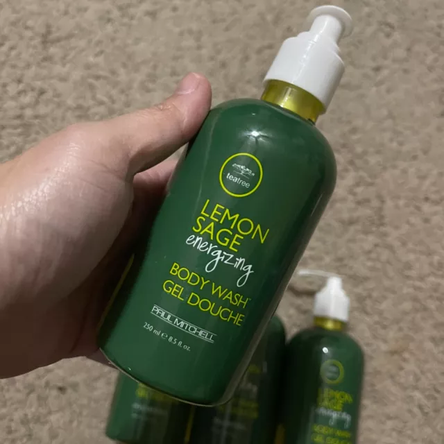 Gel corporal energizante Paul Mitchell árbol de té limón salvia lavado 8,5 oz envío gratuito