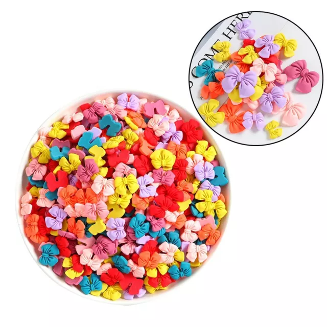 Durable Resin Mini Bow Accessories Manicure Small Versatile Delicate Flat