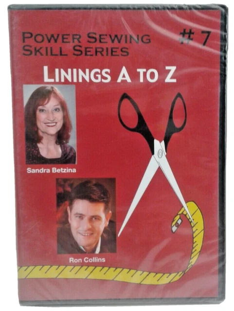 Linings A To Z Power Coswing Skill Series DVD #7 Sandra Betzina NUEVO