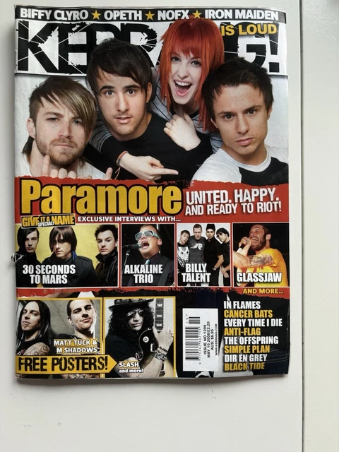 Magazine Issue Numbr KERRANG! MAGAZINE, ISSUE number 1209 from May 10, 2008 Paramore £10.80 ...