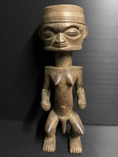 Art africain/Africa art/Tribal art:Statue-Masque Hemba de la RDC 54 cm.