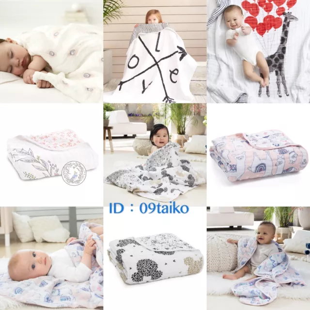 Aden and Anais Classic Dream Blanket Cotton Muslin Baby sleep Blankie Micky 90th