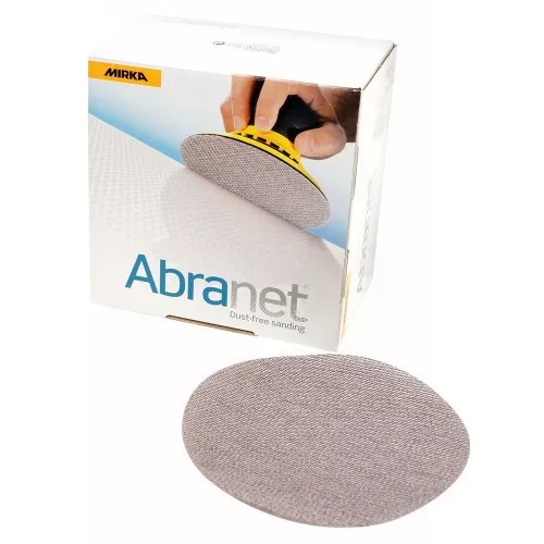 Mirka® Abranet 125mm dust-free net abrasive sanding pads (pack of 10 discs)