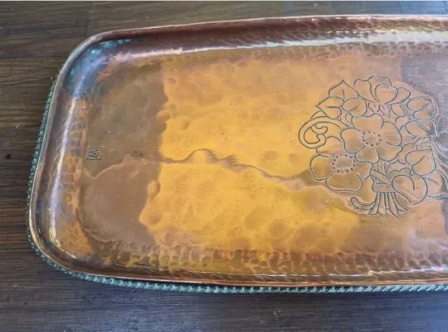 Hugh Wallis Arts and Crafts Movement Copper Tray 3