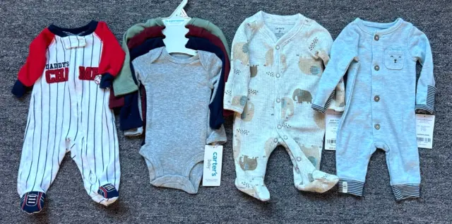 NWT Preemie Boy Clothing Lot Of 4 Outfits Carter's