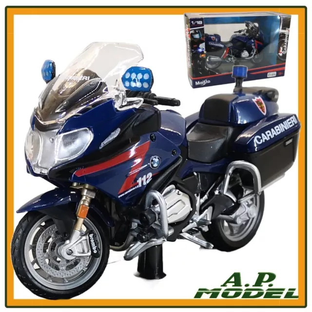 modellino moto bmw R1200 rt dei carabinieri modellini da collezione scala 1/18