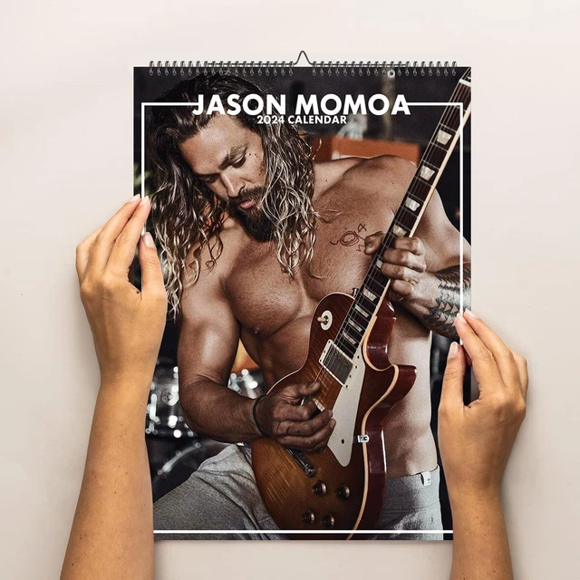 JASON MOMOA 2024 Calendar Large A3 Wall Spiral Bound Wall Celebrity