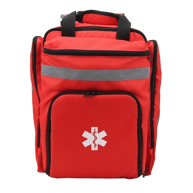 Rote Feuerwehrtasche Große Kapazität First Responder Tasche Langlebig Notfall GS