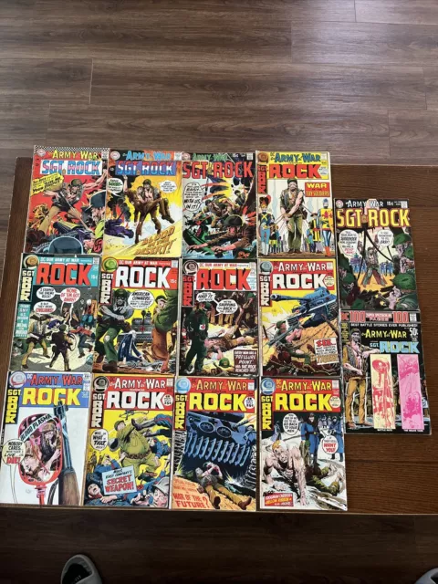 Our Army at War featuring SGT. ROCK lot of 14 | Very Good Condition