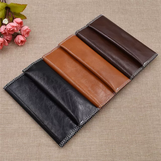 Portable PU Leather Wallet Purse Design Cigarette Pouch Tobacco Case Organizer