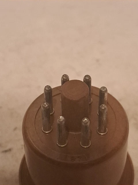 NOS VECTOR T-80C Vintage 8-Pin Octal Tube Tester Socket Adapter VG ...