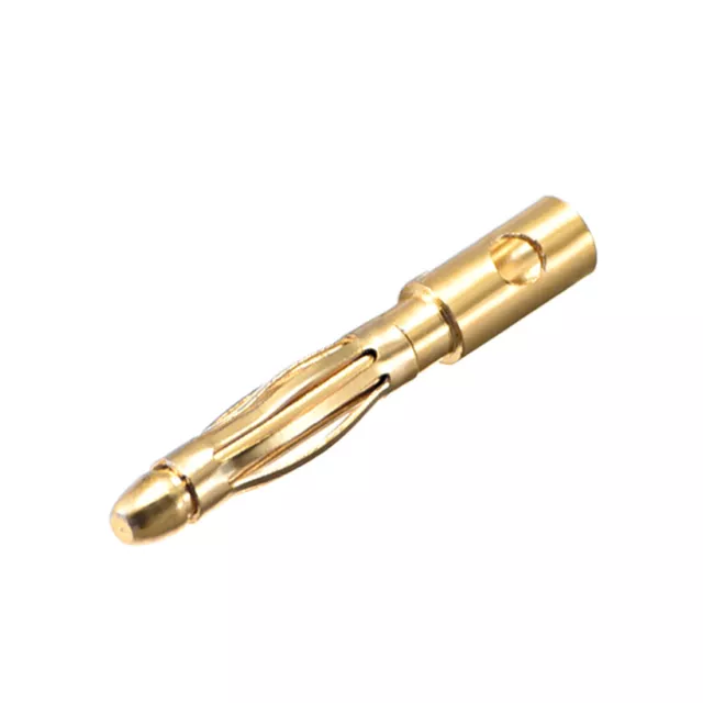 2mm Bullet Connector Gold Plated Banana Plugs Male 10pcs