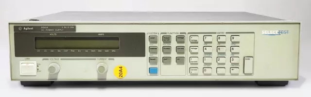 Agilent (Hp) 6541A 8 Volt, 20 Amp Dc Power Supply Gpib ****Look**** (Ref.: 208M) 2