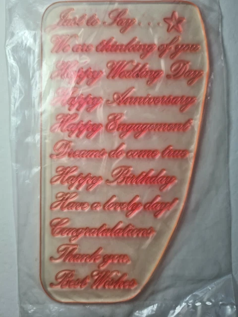 Handwerk Stempel keine Block Sätze Hochzeit Anlässe 8,3 x 14,9 cm Kartenherstellung Sammelalbum