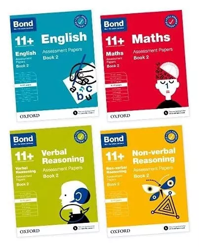 11+: Bond 11+ Assessment Papers Book 2 9-10 years bundle 4 Books Collection Set