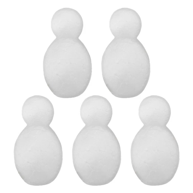 5 piezas Navidad Formas en forma de muñeco de nieve Hágalo usted mismo Pintura Modelado Formas