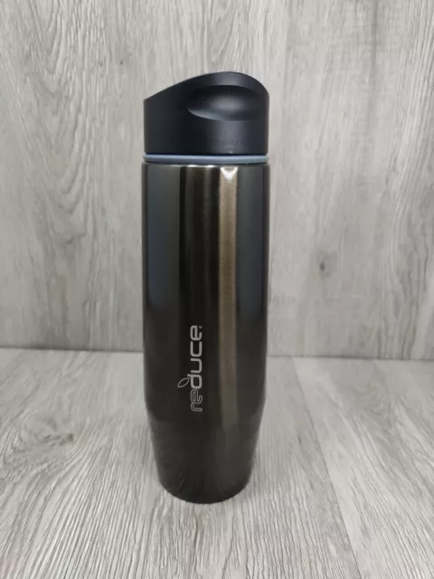 GREY REDUCE Wedge Tumbler Mug Stainless Steel Insulated Leak Proof 17 oz