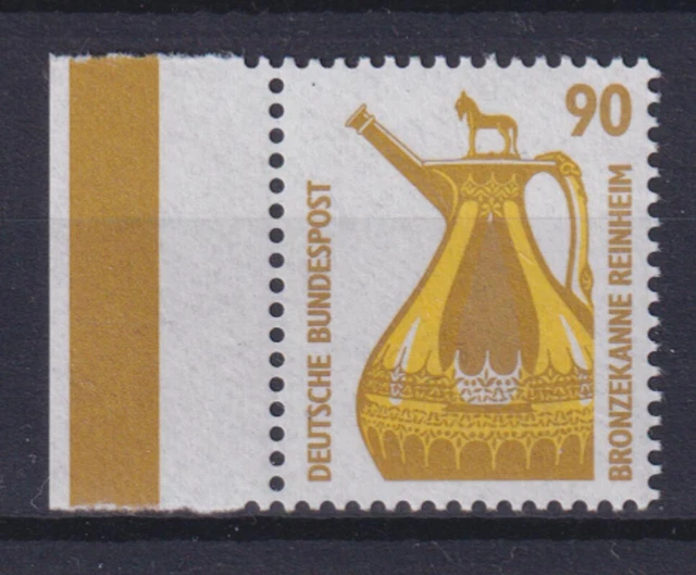 Bund 1380 mit Seitenrand links SWK 90 Pf postfrisch