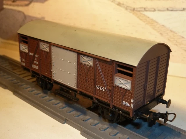 Wagon Couvert Westbrook Vintage – Great Northern 1557 – Brun – Échelle 1 – Pour Pièces