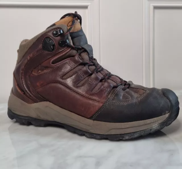 CLARKS OUTDOOR ROCK mens brown leather hiking, walking boots ...