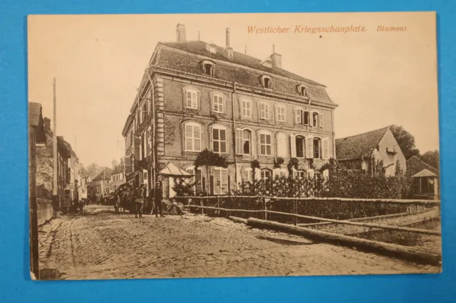 Meurthe & Moselle 54 Lorrain CP CPA Blamont 1917 Rue Maisons Militaire 1.WW WW