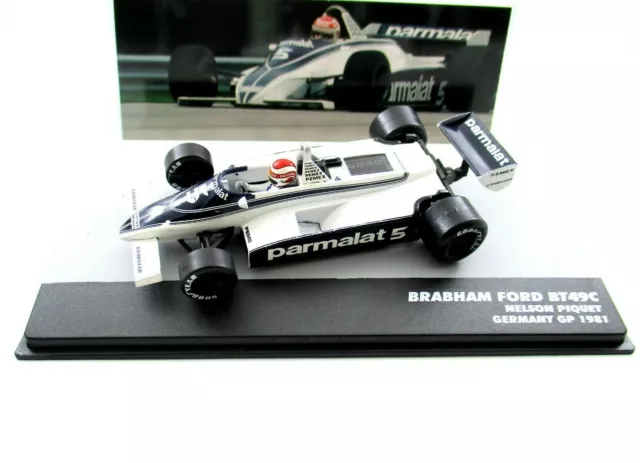 Formula-1 Nelson Piquet Brabham Bt49C#5 Winner Gp Germany Year 1981,Altaya 1:43