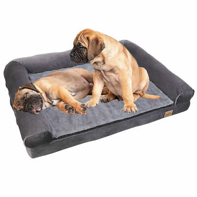 Super Waterproof Dog Bed Plush Orthopedic Sofa L-Shaped Chaise Couch Comfortable