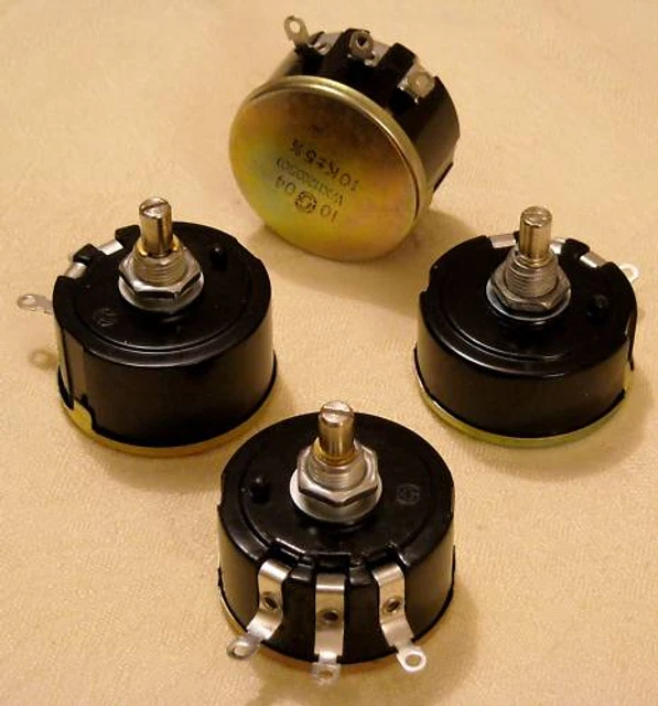 Lotto Da 4 Reostati - Potenziometri Bobine 3 Watts