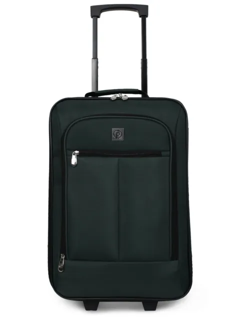 Pilot Case 18" Softside Carry-on Luggage,Green,telescopic handle SHIP USA