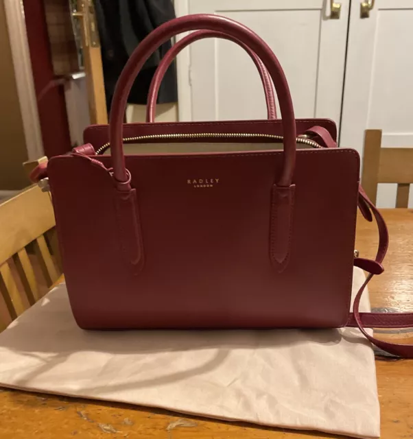RADLEY LIVERPOOL STREET Burgundy Leather Medium Crossbody Bag