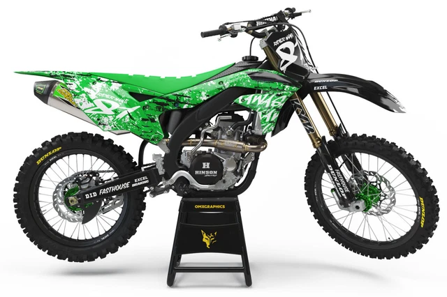 Kawasaki Graphics kit KXF 450 KLX 110 250 450 KX 85 OMX Graphics 2021 2022 2023