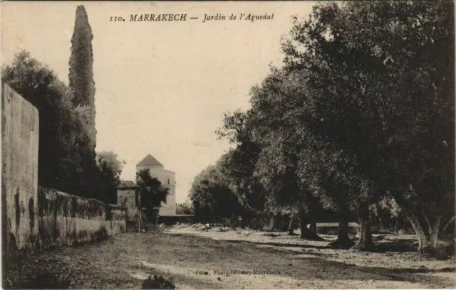 CPA AK MAROC MARRAKECH Jardin de L'Aguedal (10580)