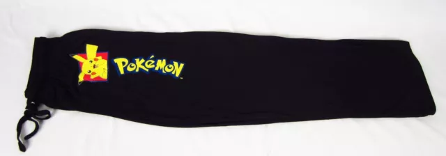 Mens Womens NEW Pokemon Pikachu Black Pajama Lounge Pants Size XS S M L XL 2XL