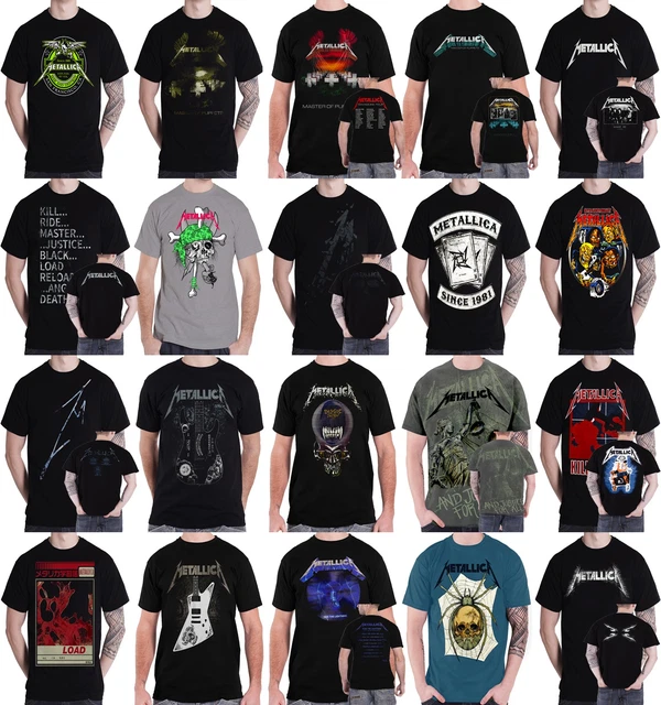 T-shirt Nera Da Uomo Metallica Con Licenza Ufficiale E Giustizia - Foto 5