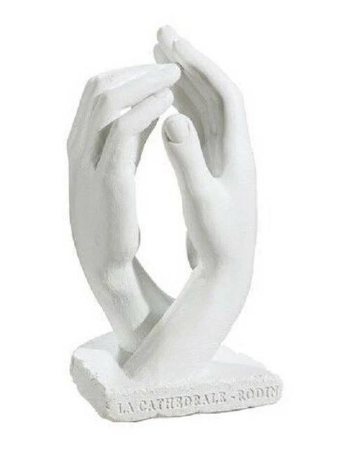 Reproduction Statuette Le Baiser De Rodin – Résine, Couleur Blanche, état Neuf