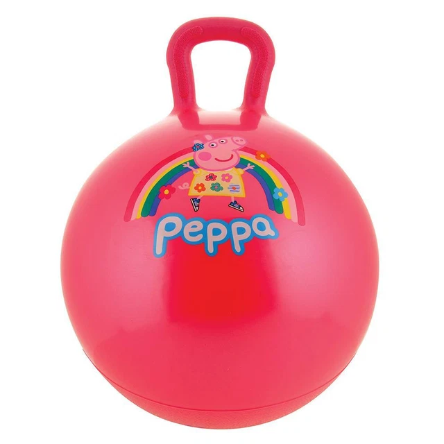 SPACE HOPPER INFLATABLE Peppa Pig Pink Bouncer Hop Ball Durable £12.85