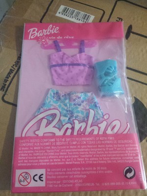 Tenue Poupée Barbie Vie de Rêve Mattel Neuf Editions Atlas Ref 4165 247 