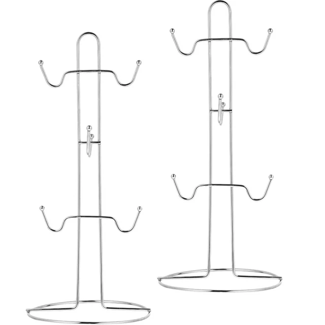 2pcs tasse de café Hangage d'arbre support de tasse de café pour les magasins
