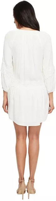Joie White Pauletta Dress Size XS Festival Wear Summer Gauze Boho Lined 3