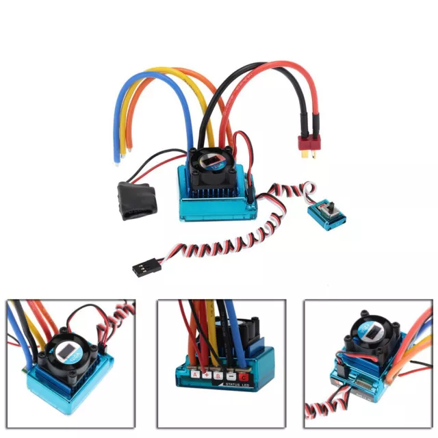 AU Stock 45/60/80/120A Brushless ESC Electric Speed Controller for 1/10 RC Car