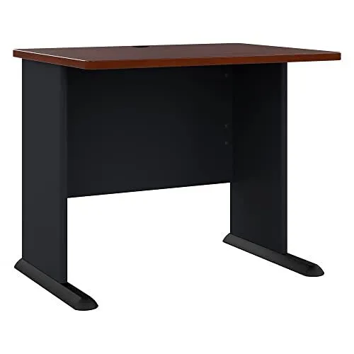 Bush Business Furniture Series A 36W Desk in Hansen Cherry and Galaxy