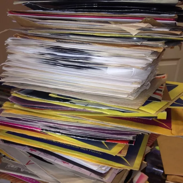 Job Lot of 100 x 7" Vinyl Single Records 70's Seventies Chart collection fillers