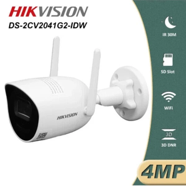 HIKVISION DS2CV2041G2IDW 4MP WiFi IP Bullet Camera Mic Speaker 2way