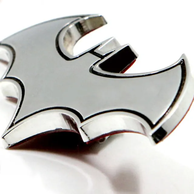 Auto Car Silver Universal Bat 3D Sticker Decal Emblem Badge Styling Accessories