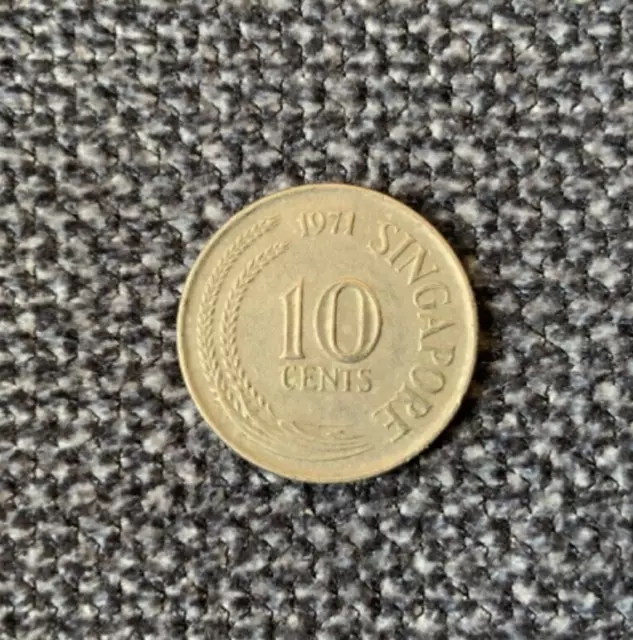 10 Cent 1971 Singapur Seepferdchen (Cents) KM# 3 (A)