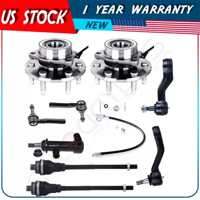 Fit For 2000-2006 GMC Yukon XL 1500 New Front Tie Rod End Wheel Hub Bearing
