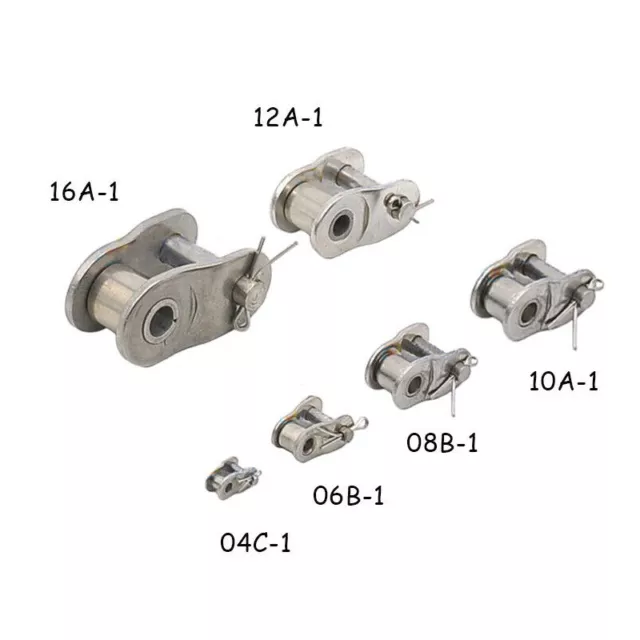 Stainles Steel Single Row Roller Chain Connection Buckle 04C 06B 08B-16A Links