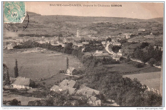 25 BAUME LES DAMES - vue depuis le CHATEAU simon