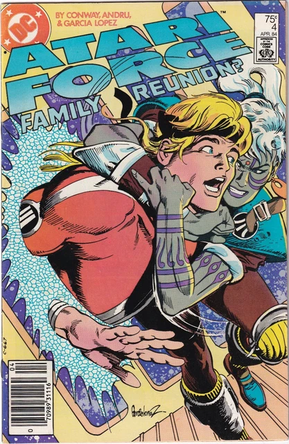 Atari Force #4 Family Reunion Gerry Conway 1984 Comic DC Newsstand B & B